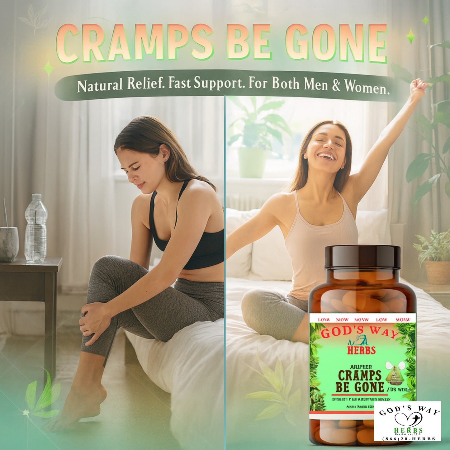 Cramps Be Gone (30ct) by God’s Way Herbs